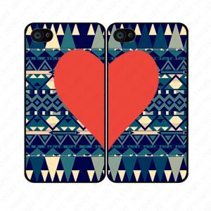 Vintage Aztec Red Heart Couple Love - Iphone 4 4s..
