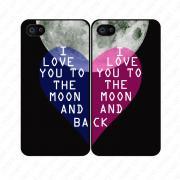 I love you to the moon and back couple love - iphone 4 4s case iphone 5 5s 5c case iphone 6 6 plus case ipod touch 4 5 case, Galaxy S2 3 4 mini S5 note 1 2 3 case