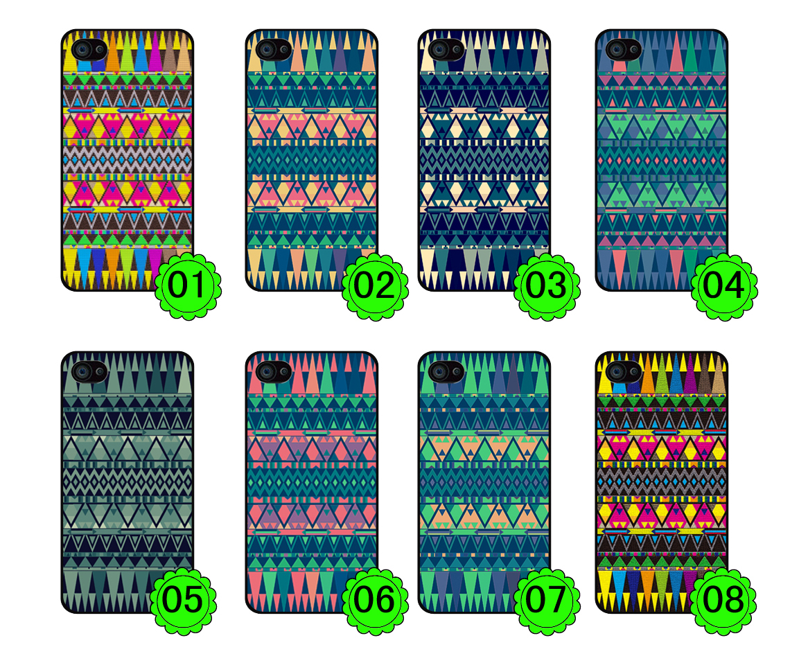 Aztec Pattern (8 Designs) - Iphone 4 4s Case Iphone 5 5s 5c Case Iphone 6 6 Plus Case Ipod Touch 4 5 Case, Galaxy S2 3 4 Mini S5 Note 1 2 3 Case